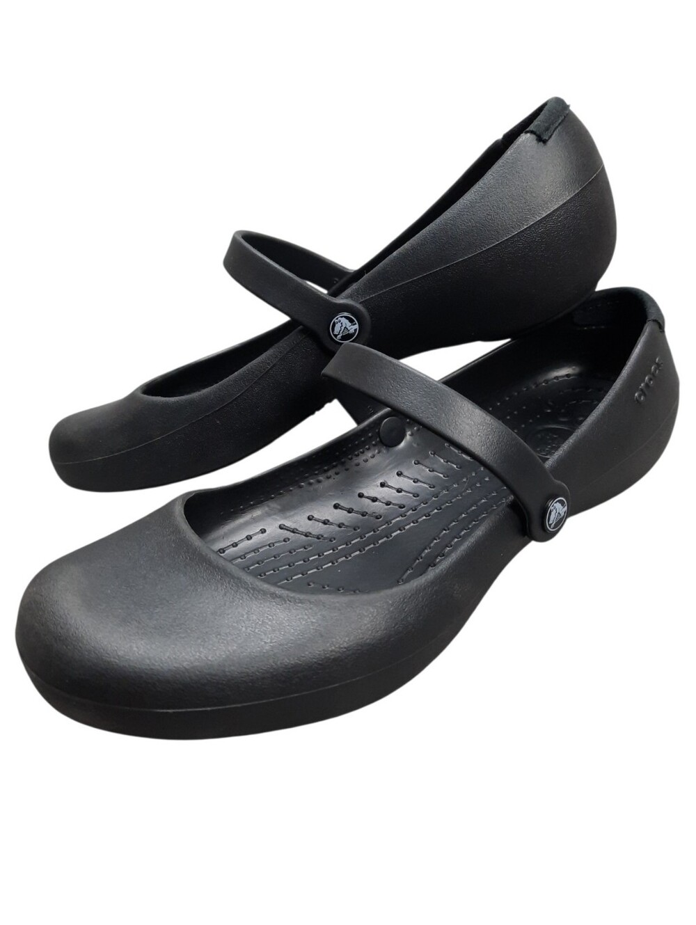 Crocs Alice Mary Jane Style Work Clog Black SZ 7